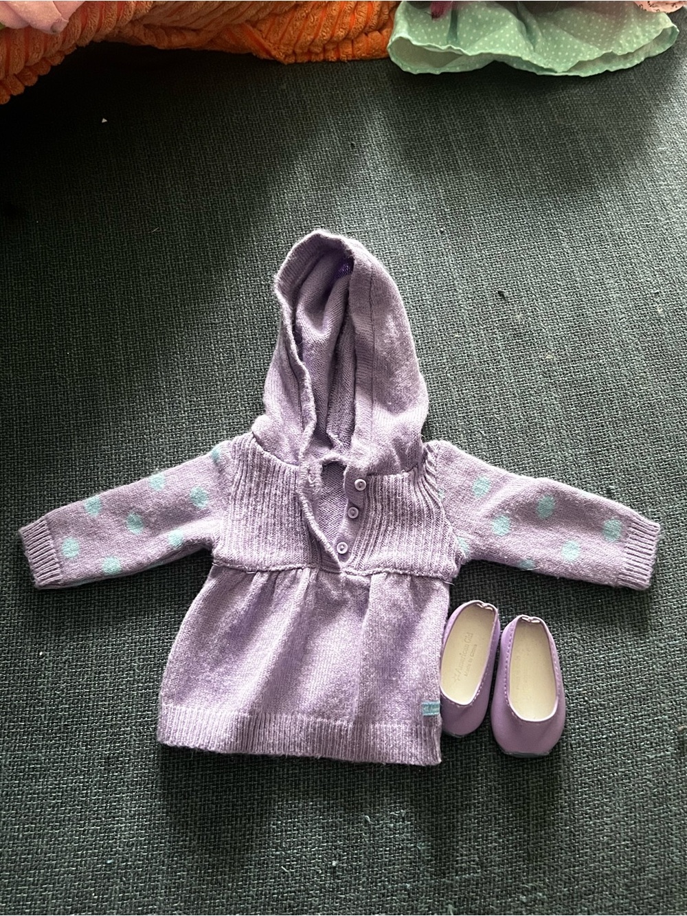 American girl doll purple outfit